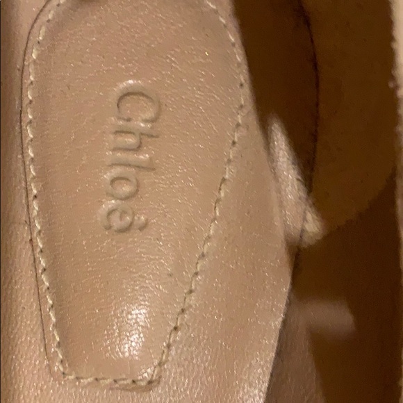 Chloe velvet/ kid skin detail flats - Picture 7 of 9